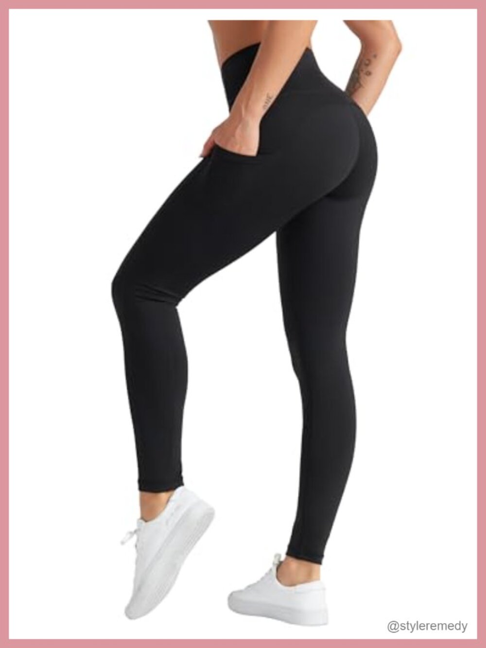 High Waist Yoga Pants, Tummy Control Workout Leggings with Pockets
